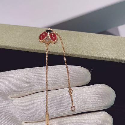 [Aurelle Style]LUCKY SPRING 1 MOTIF PINK GOLD BRACELET