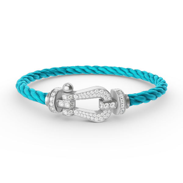 [Aurelle Style]FORCE LARGE HORSESHOE FULL DIAMOND BRACELET SILVER