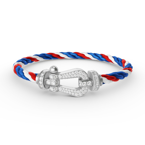 [Aurelle Style]FORCE LARGE HORSESHOE FULL DIAMOND BRACELET SILVER