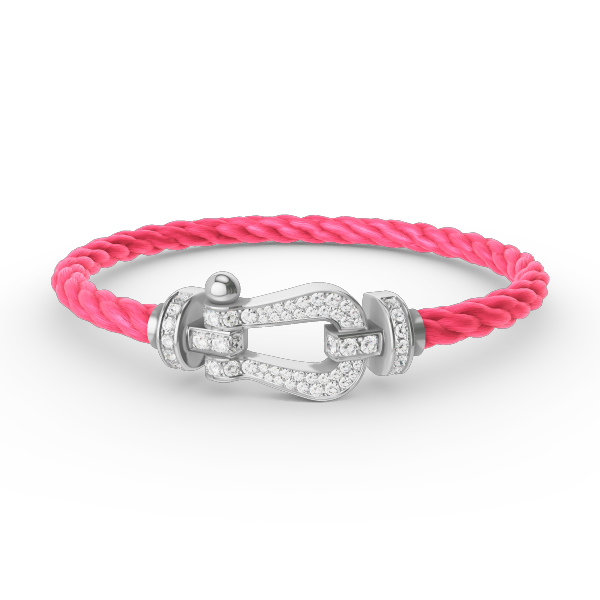 [Aurelle Style]FORCE LARGE HORSESHOE FULL DIAMOND BRACELET SILVER