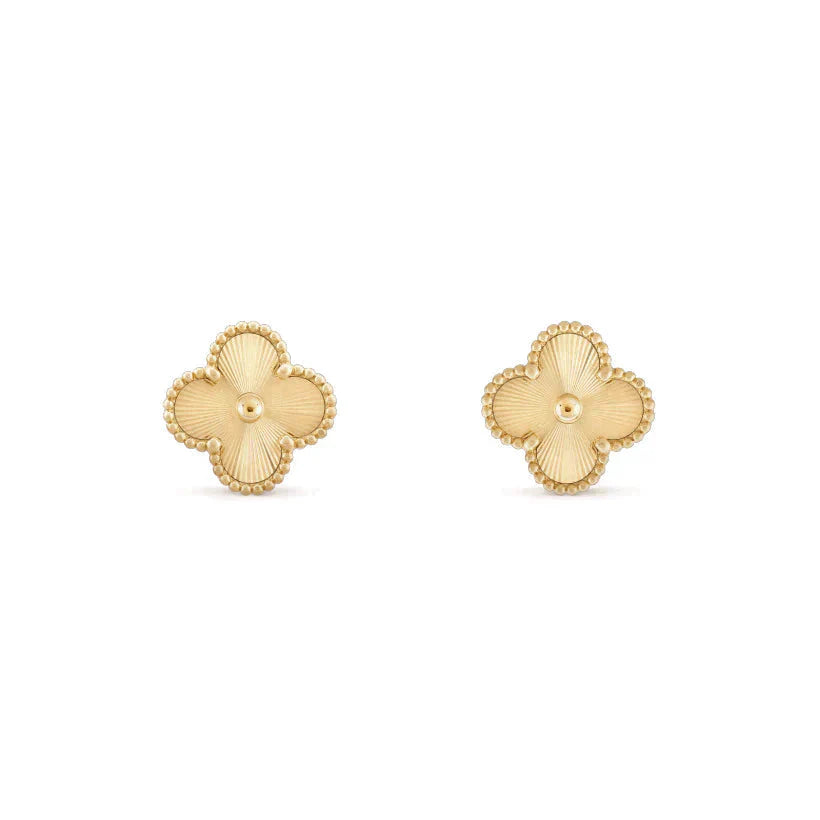 [Aurelle Style]CLOVER MEDIUM 1 MOTIFS LASER EARRINGS