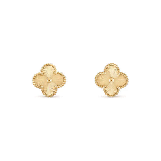 [Aurelle Style]CLOVER MEDIUM 1 MOTIFS LASER EARRINGS