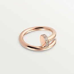 [Aurelle Style]JUSTE RING 2.65MM PINK GOLD DIAMOND