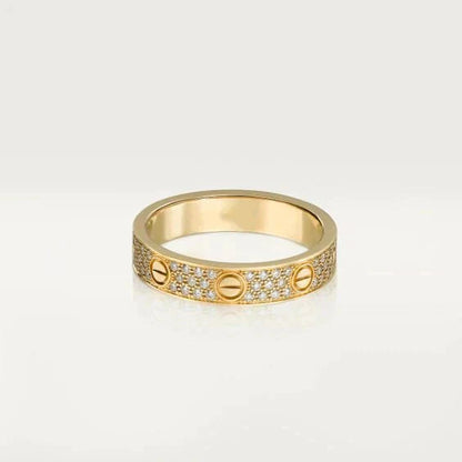 [Aurelle Style]LOVE RING 3.6MM DIAMOND PAVED