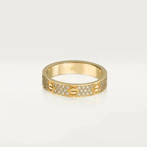 [Aurelle Style]LOVE RING 3.6MM DIAMOND PAVED