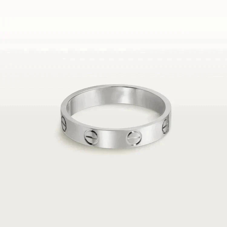 [Aurelle Style]LOVE RING 4MM 1 DIAMOND SILVER