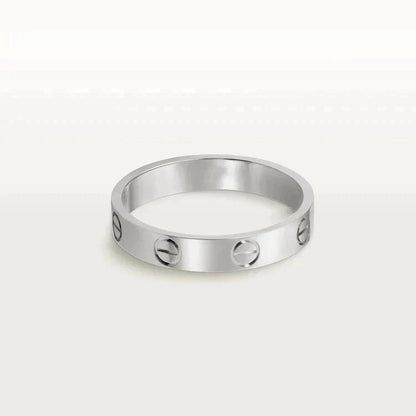 [Aurelle Style]LOVE RING 4MM 1 DIAMOND SILVER