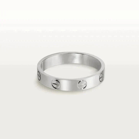 [Aurelle Style]LOVE RING 4MM 1 DIAMOND SILVER