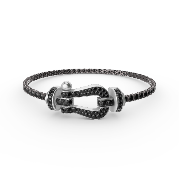 [Aurelle Style]FORCE  LARGE HORSESHOE FULL DIAMOND TENNIS BRACELET